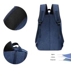 REF:6501-13 / MOCHILA DE LONA, MOCHILA DE ESTUDIO - Mochilas