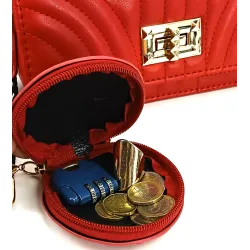 REF:880-7 / BANDOLERA MODA ,CORREA ANCHA CON MONEDERO