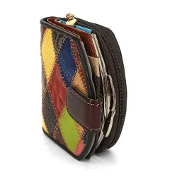 Cartera mosaico de cuero