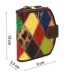 Cartera mosaico de cuero