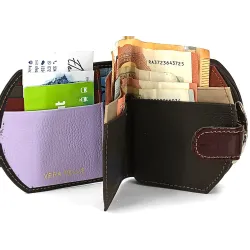 Cartera mosaico de cuero