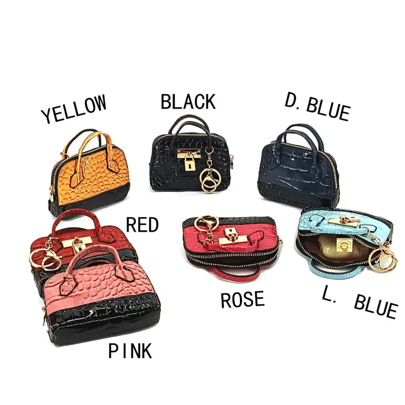 MONEDERO LLAVERO PRECIOSA.BOLSO MINIATURA