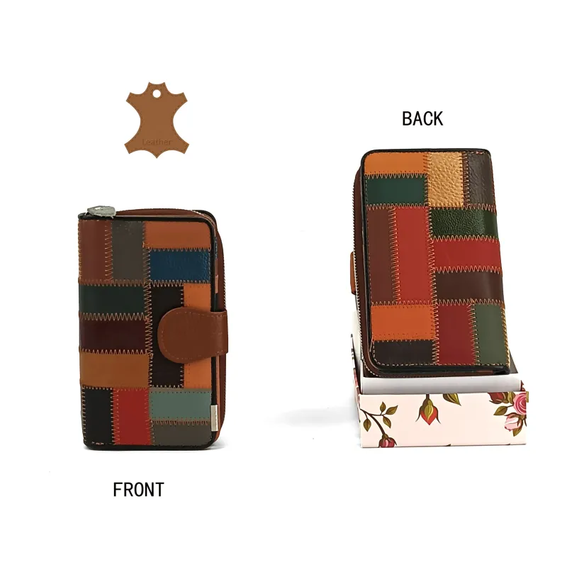 CARTERA DE PIEL MOSAICO