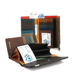 CARTERA DE PIEL MOSAICO