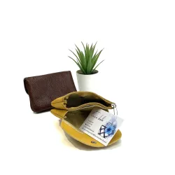 MONEDERO PIEL CREMALLERA CON SOLAPA "2023"(Sin embalaje)