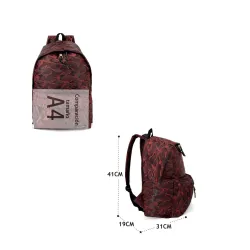 REF:6818 / MOCHILA DE ESCOLA.DE TELA.CAMUFLAJE 3D.