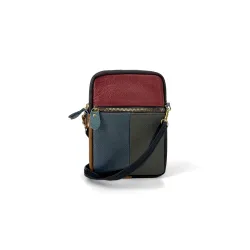 REF:6722 / BANDOLERA CUERO, BOLSOS DE MUJER COLOURBLOCK
