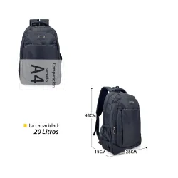 REF:4017 / MOCHILA DE ESCOLA.DE TELA.