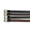 REF:A-2(35) / CINTURON CUERO.TRENZADO.35MM
