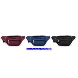 REF:2225 / RINONERA DE TELA CLASICA CON 4 BOLSILLOS