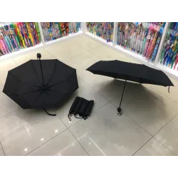 REF:0063SK-BLACK / PARAGUAS MANUAL PREGABLE LISO BLACK