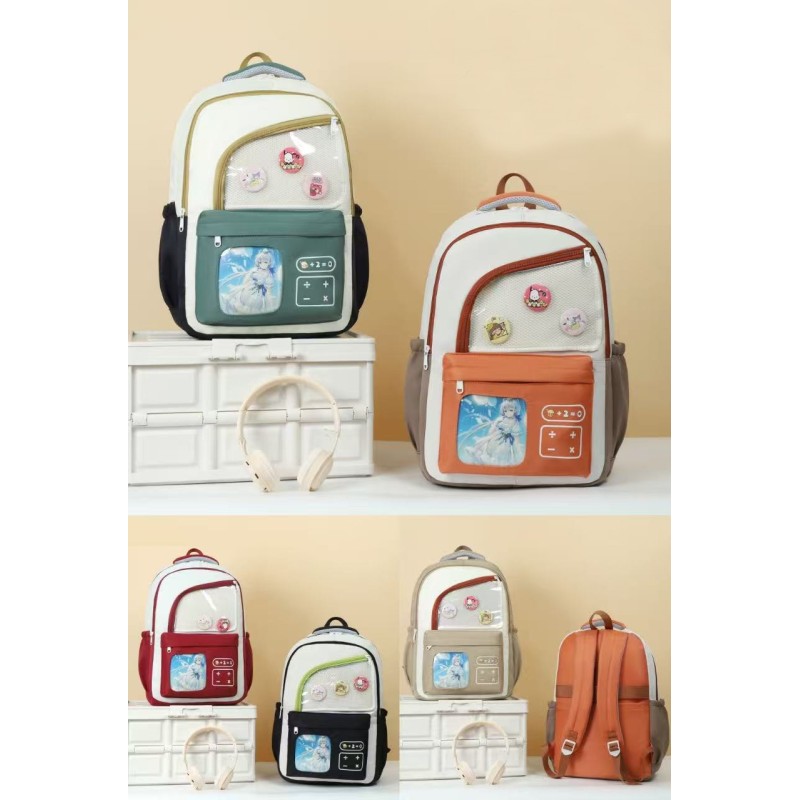 REF:2510 / MOCHILA ESCOLAR ESTILO CARICATURA CUTE