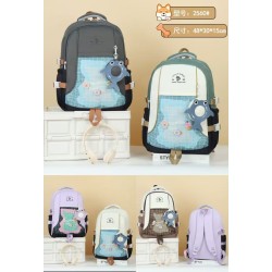 REF:2560 / MOCHILA ESCOLAR ESTILO CARICATURA CUTE